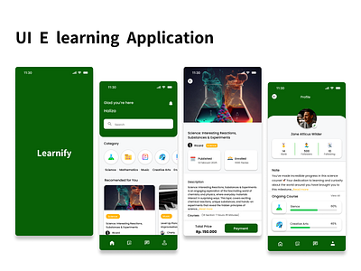 UI E-learning Application branding challenge design e learning project ui ui design