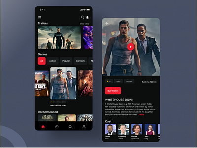 Movie App mobile mobile app movie ui