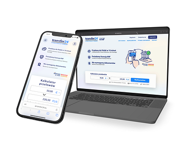 UX + UI + Front-End for Transfer24.eu frontend teddygraphics transfer24 ui ux webdesign