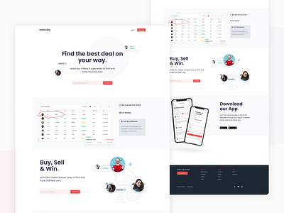 Brand Landing Page branding design landing page ui ux web webdesign