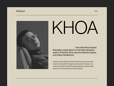 Khoa Lê branding design graphic design typography ui web