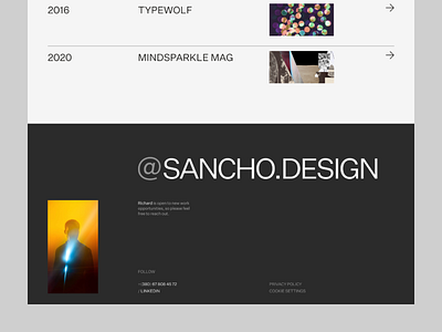 Richard Sancho design typography ui web