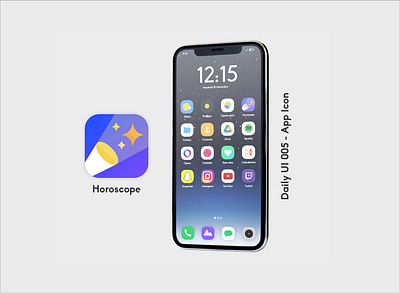 Daily UI 005 - App Icon 005 app astro astrologie daily ui 005 dailyui design graphic design horoscope icon icone ui