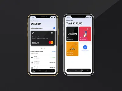Concept of Banking App branding clean design illustration logo minimal typography ui ux vector