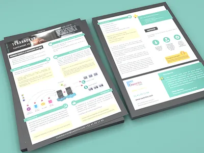 Ozitem - Brochure brochure illustrator indesign print