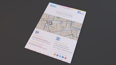Ozitem - Map brochure illustrator indesign map print