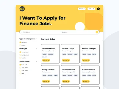 Mitchell Adam Website job application job board recruitment ui ui design ux web design website