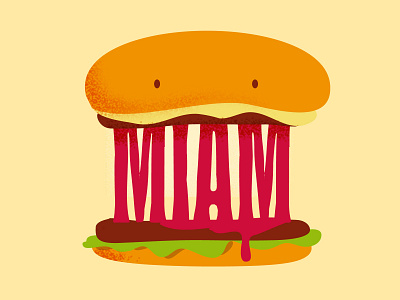 Miam design illustration vector