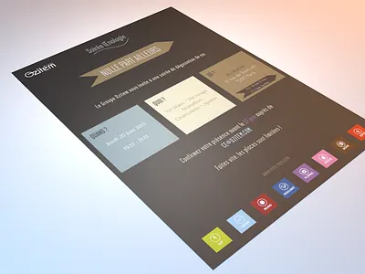 Ozitem - Internal Event brochure illustrator indesign leaflet print