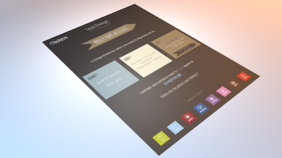 Ozitem - Internal Event brochure illustrator indesign leaflet print