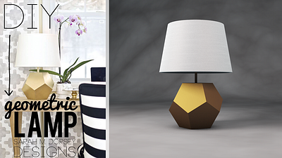 3D - Geometric lamp 3d cinema4d furniture