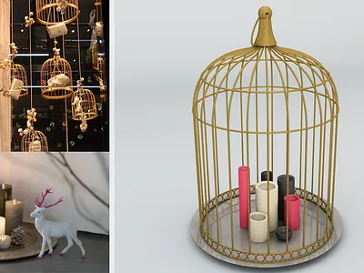 3D Bird cage 3d cinema4d furniture