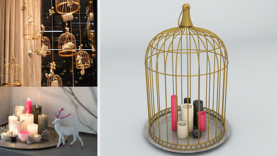 3D Bird cage 3d cinema4d furniture