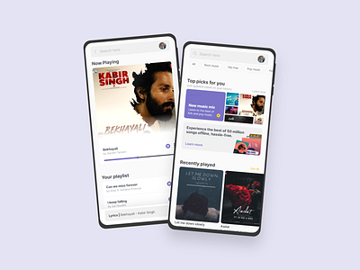 Music App Exploration appdesign designinspiration entertainment mobile musicapp product userexperience userinterfacedesign uxui uxuidesigner