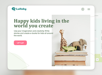 Lullaby Storyteller animals books children creative creativity design e books illustrations imagination kids parents storyteller storytelling ui ux