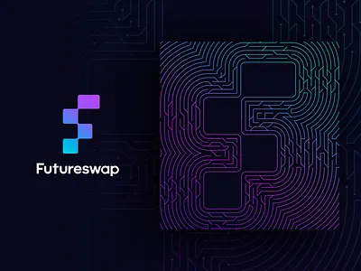 Futureswap Pattern and Coins brand brand identity branding coin coins crypto cryptocurrency exploration figma logo minimal pattern