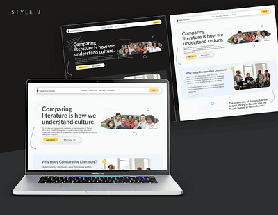 University Website Landing Page Mockup design landing page university webdesign