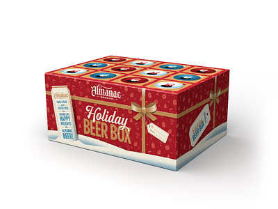 Almanac Holiday Beer Box advent calendar almanac beer box can cats dan kuhlken dkng dkng studios nathan goldman packaging packaging design vector