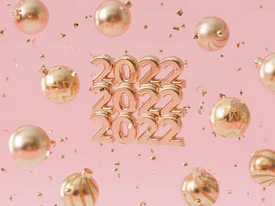 2022 2022 3d 3d render blender christmas newyear render