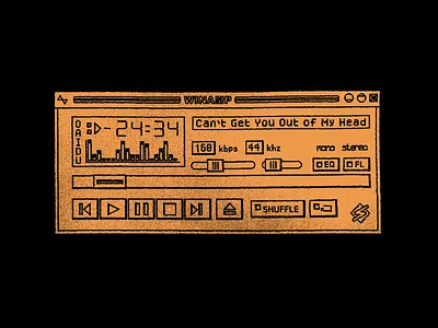 WINAMP (outline) nostalgia winamp windows 95 windows 98