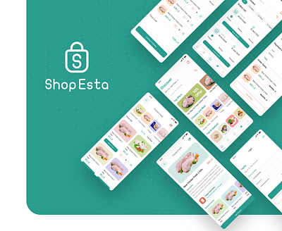 ShopEsta Ecommerce App cart e commerce online pay sale shop ui ux