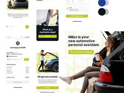 Milez App Stylescape app design ui
