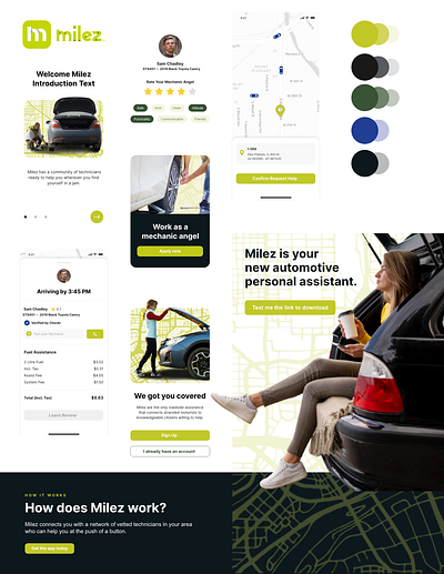 Milez App Stylescape app design ui