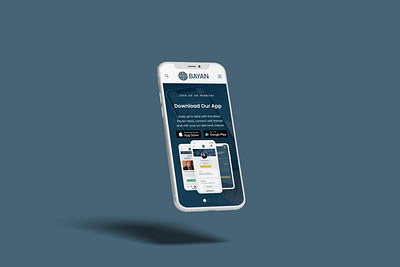 Hero Banner for Bayan College app design minimal mobile ui ux web website