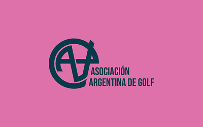 ASOCIACION AGENTINA DE G0LF LOGO! adobe brand branding color design graphic design illustration logo motion graphics ui vector