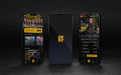 Bren Esports App Design & Concept app app design black brand identity branding bren esports design esports figma game gamer graphic design minimal