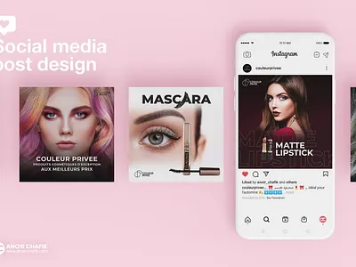 Social media post design anoirchafik branding casablanca cosmetics creative graphic design illustration instagramdesign instagrampostdesign marrakech morocco post postdesign socialmedia socialmediamanager