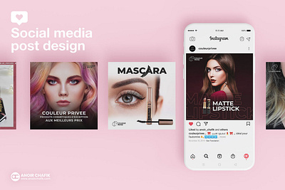 Social media post design anoirchafik branding casablanca cosmetics creative graphic design illustration instagramdesign instagrampostdesign marrakech morocco post postdesign socialmedia socialmediamanager