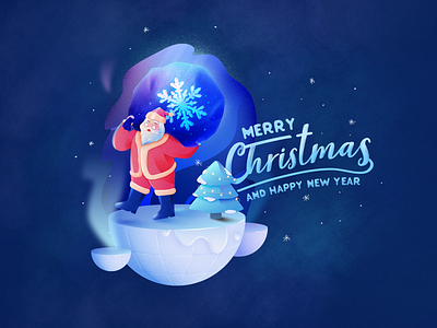 Merry Xmas 2021 christmas design illustration santa santa claus xmas