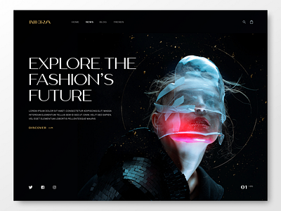 Fashion Design - Landing page concept branding design desktop graphic design landingpage ui web website
