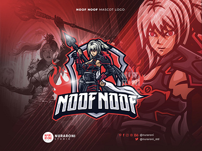 Noof Noof - Custom Fan Art Mascot Logo anime cartoon character dribbble esport esport logo esports fan art figure gaming gaming logo graphic design illustration logo mascot mascot logo nuraroni streaming ui vector