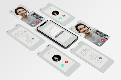 Video calling app adobe xd app branding calling design figma graphic design ui uiux ux