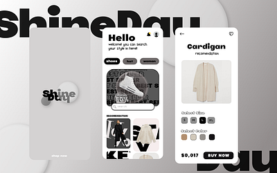 UI Online Shop - Shineday uidesignapplicationonlineshop