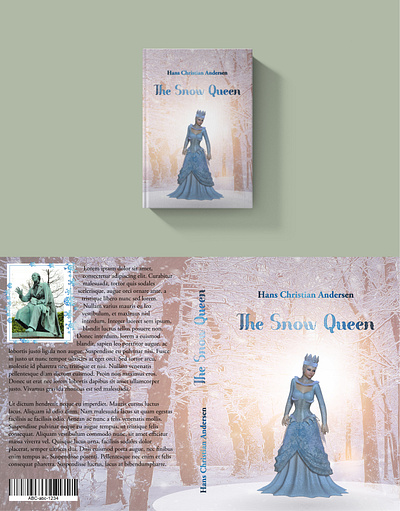 The Snow Queen Book Cover book cover book cover design cover design design fable graphic graphic design graphics illustration legend story typography