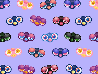Furby Faces character cute drawing furby illustration pattern vector