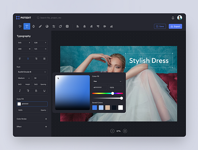 POTEDIT - Multimedia Design Platform branding clean dashboard design editor editorapp editordashboard exploration multimediaplatform photo product sosialmedia ui uidesign uiux webdesign website