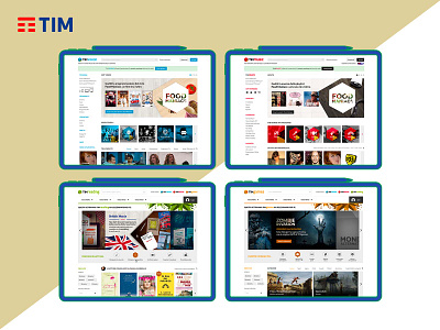 TIM Italia - TIM Entertainment adobe design flows invisionapp sketch ui user experience user interface ux