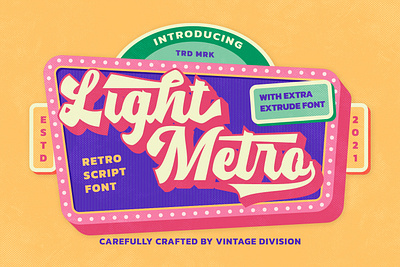 Light Metro - Script Font branding design font fonts logo logo type typography ui