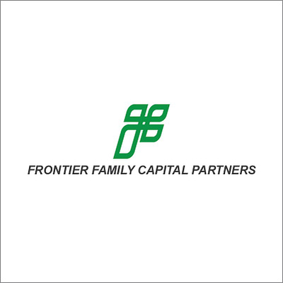 Logo Frontier Family Capital Partners black branding capital f family forward frontier graphic design green italic line logo money partners respect