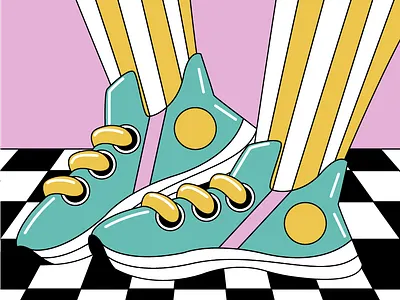 Road trip I adobe adobe illustrator behance character dribbble flat character flat design flat illustration freelancer illustrator illustration illustrator procreate road trip illustration road trip vector shoes shoes illustration shoes vector vector vector art vector illustration