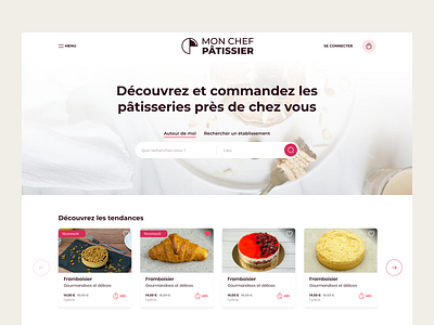 Mon chef pâtissier africa dakar food pastry senegal ui ux webdesign