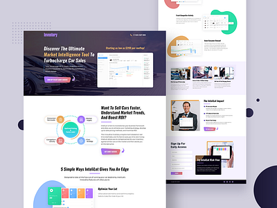 Inventory - Landing Page branding creative design creative web ui inventory app inventory management app inventory web product design product detail page ui uiux we design