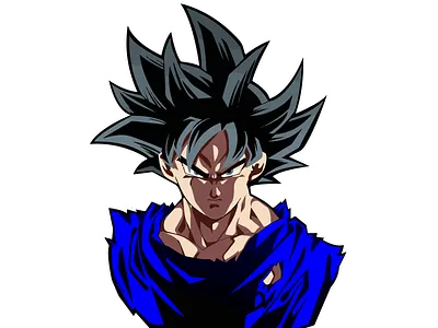 Goku design illustration tracing vector