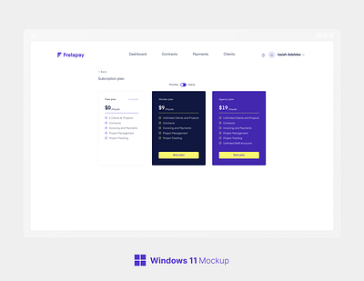 Pricing page design ui ux