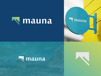 mauna art branding design design maker flat graphic design illustration illustrator logo logo design logo maker mountain ui ux vector