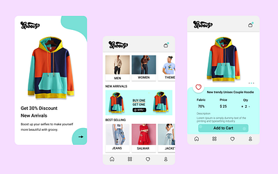 E-commerce app ui adobexd app branding design ecommerce figma icon illustration logo minimal productdesign shop shopping store typography ui uidesign useriterface ux vector